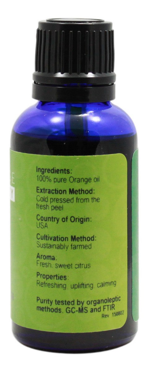 Orange (Sweet) Essential Oil - 1 oz Liquid - Supplement Facts