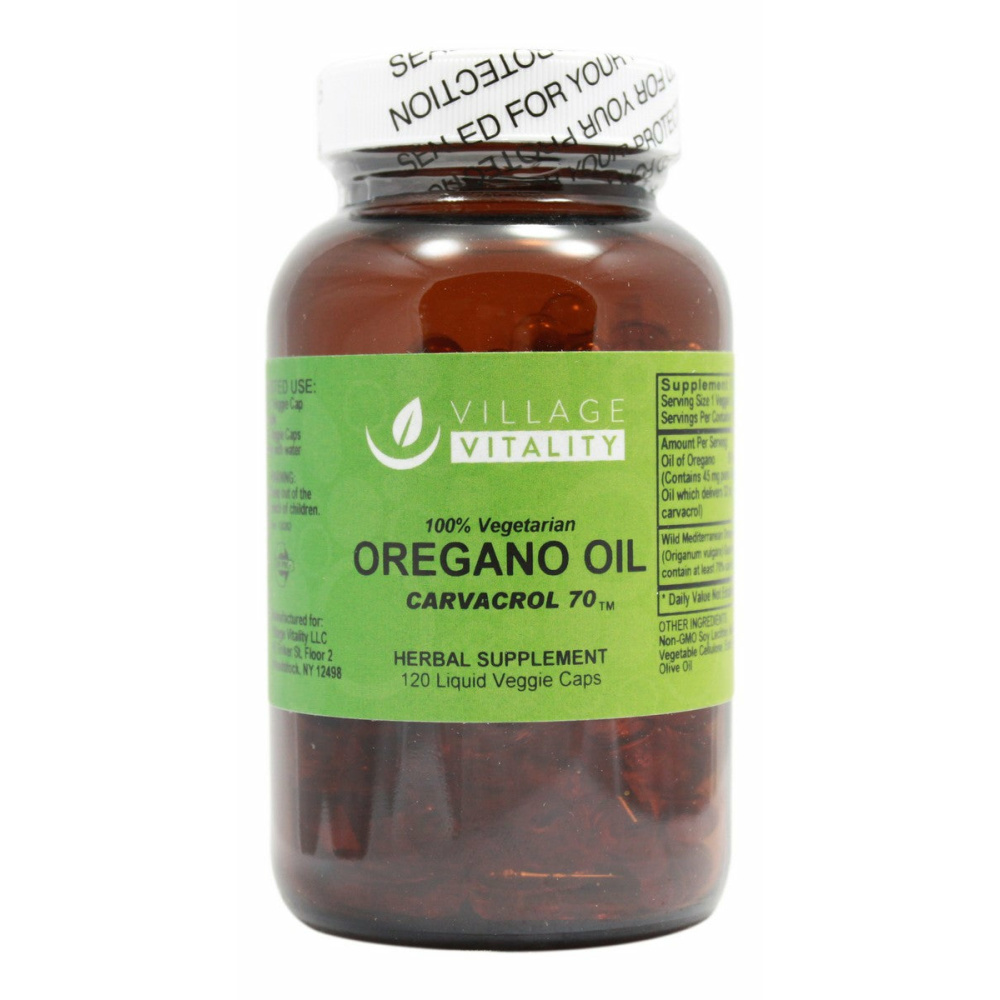 Oregano Oil - 120 Capsules - Front