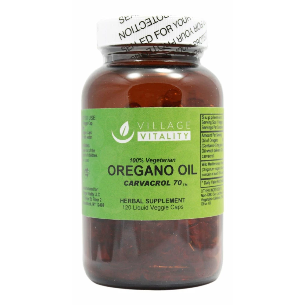 Oregano Oil - 120 Capsules - Front