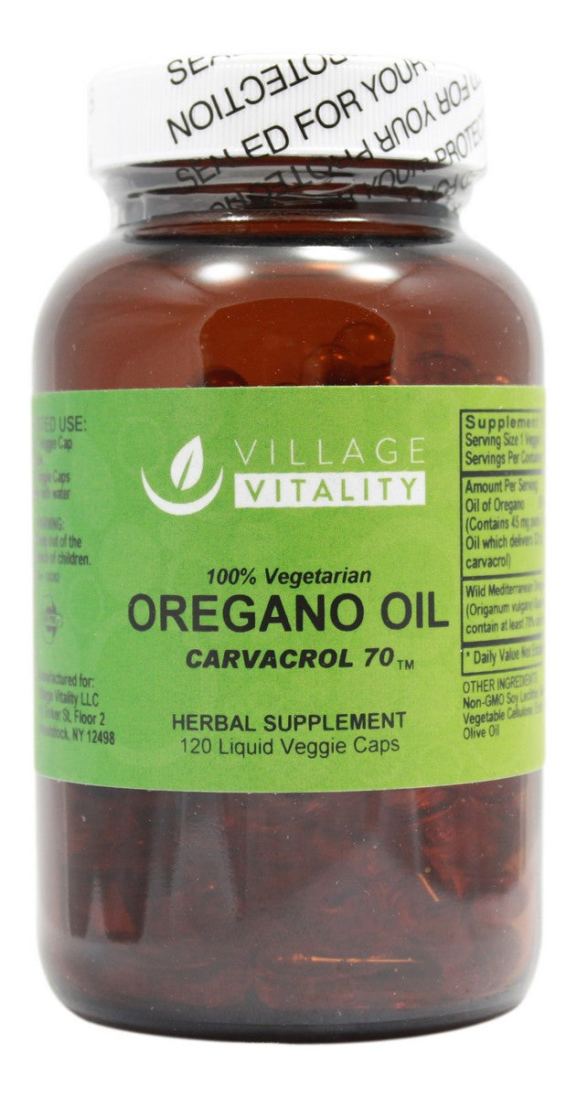 Oregano Oil - 120 Capsules - Front