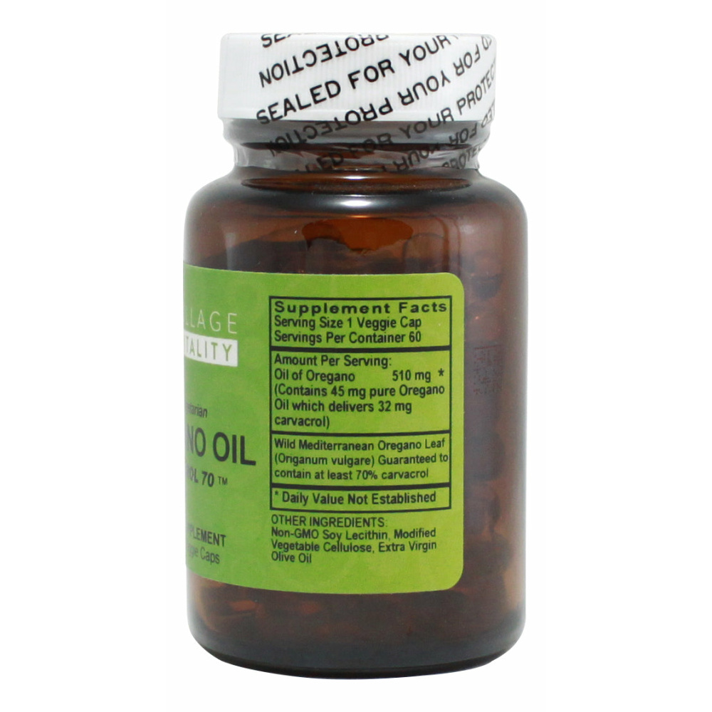 Oregano Oil - 60 Capsules - Supplement Facts