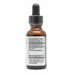 Pau D'Arco - 1 oz Liquid - Supplement Facts