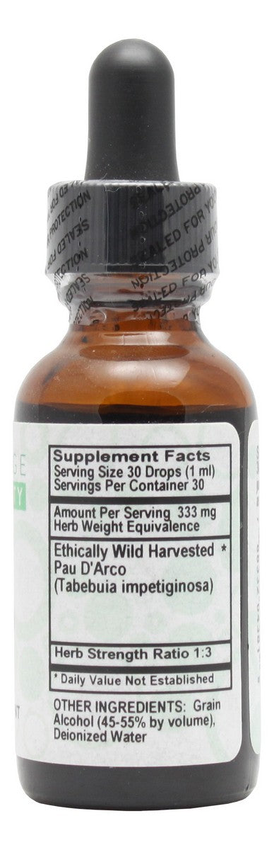 Pau D'Arco - 1 oz Liquid - Supplement Facts