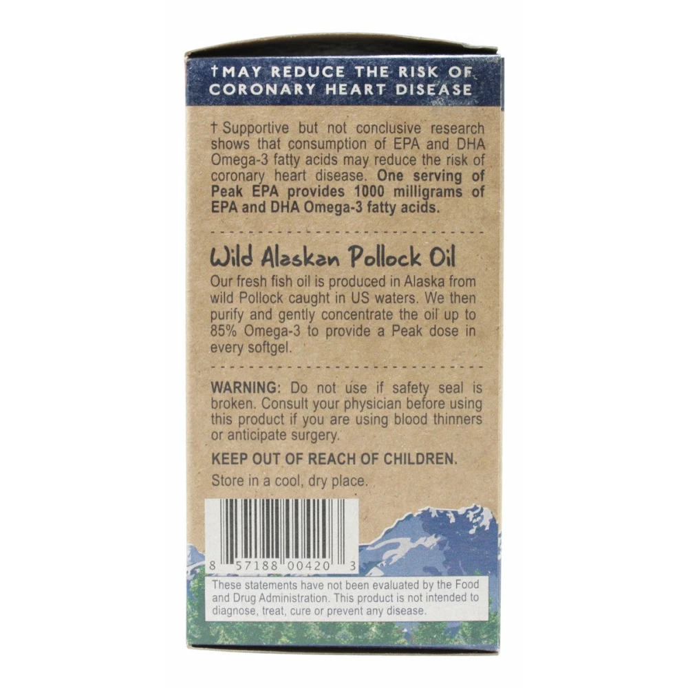 Peak EPA - 120 Softgels - Information