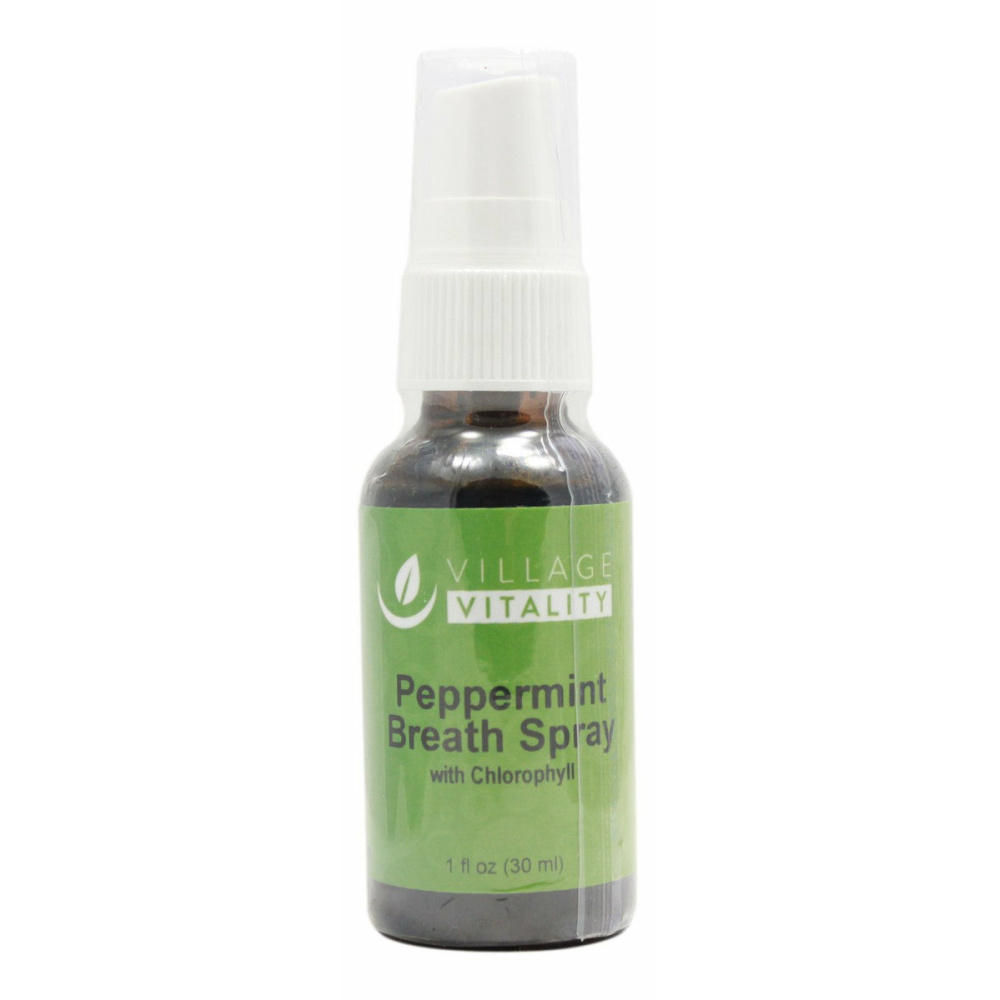 Peppermint Breath Spray with Chlorophyll - 1 oz Liquid - Front