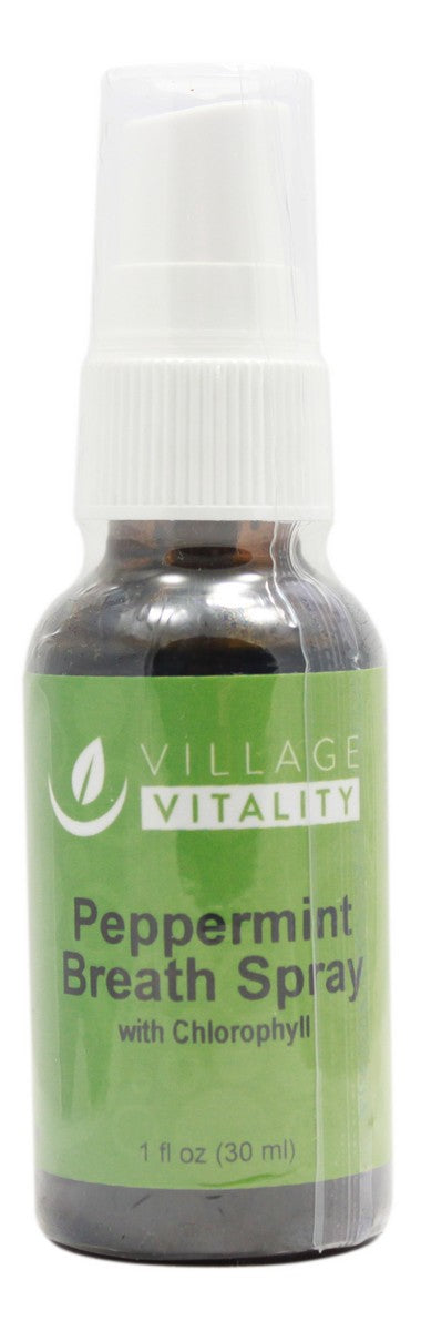 Peppermint Breath Spray with Chlorophyll - 1 oz Liquid - Front