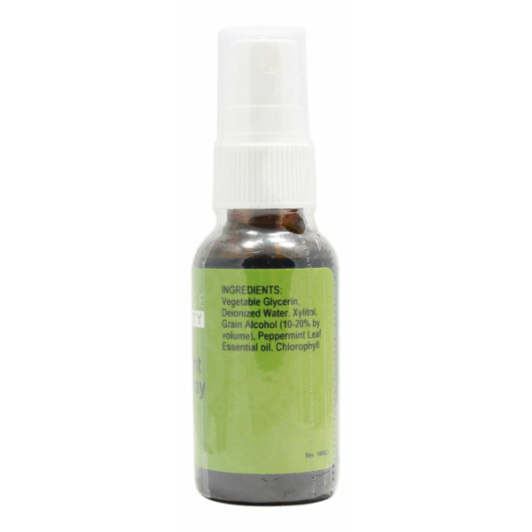 Peppermint Breath Spray with Chlorophyll - 1 oz Liquid - Supplement Facts