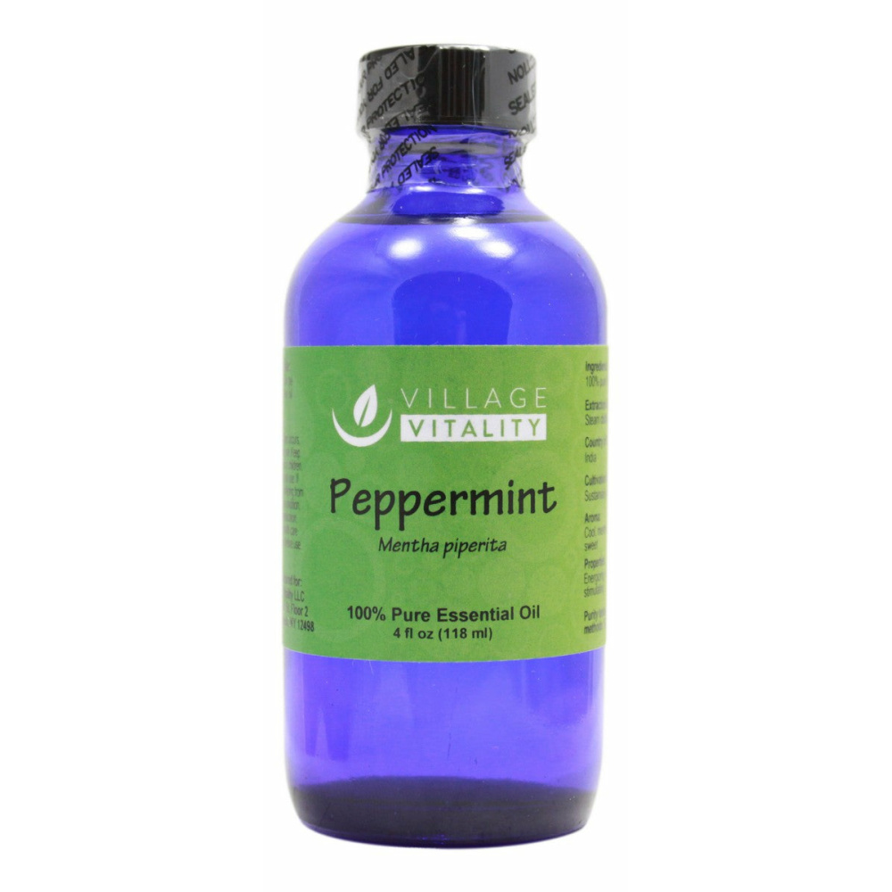 Peppermint Essential Oil - 4 oz - Front