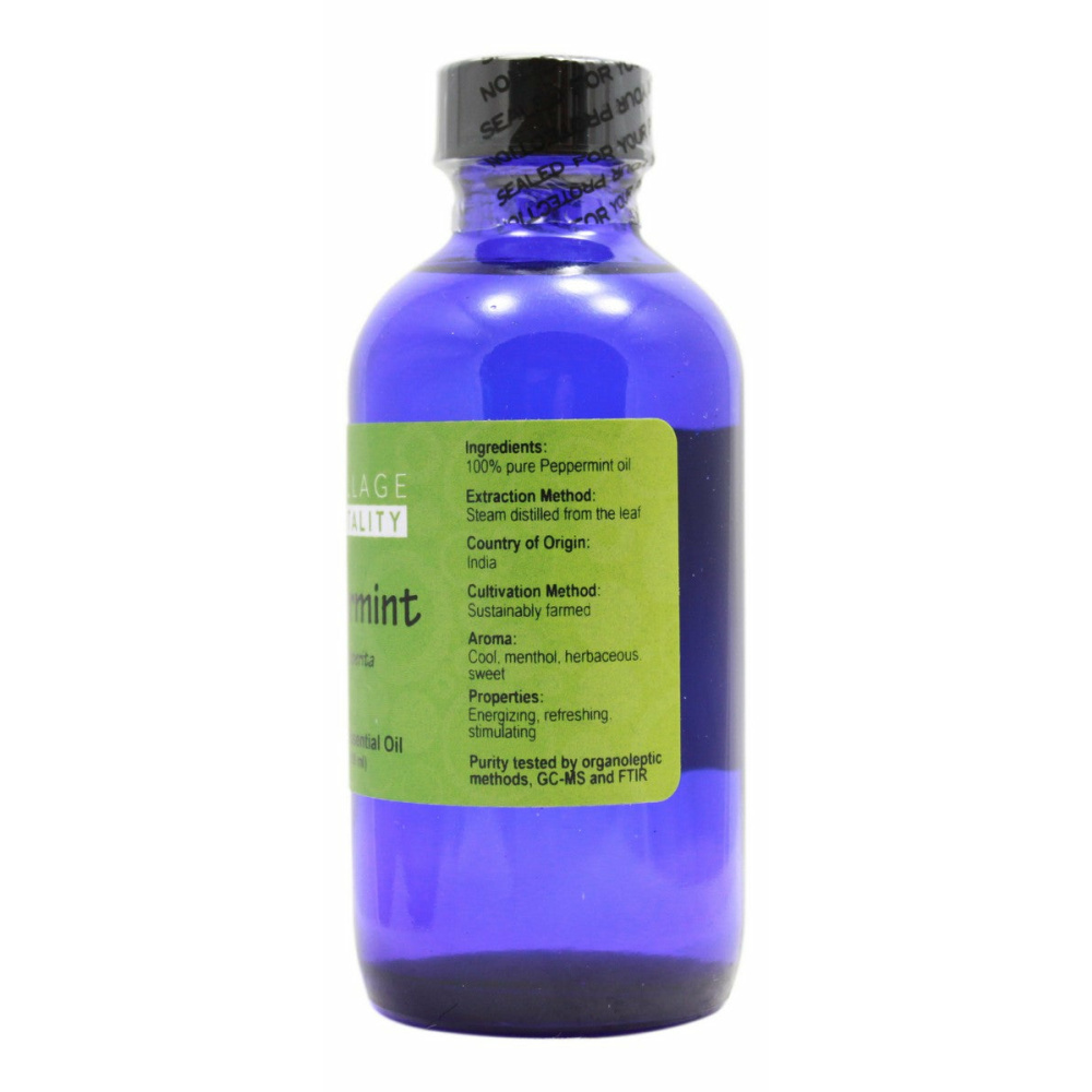 Peppermint Essential Oil - 4 oz - Supplement Facts