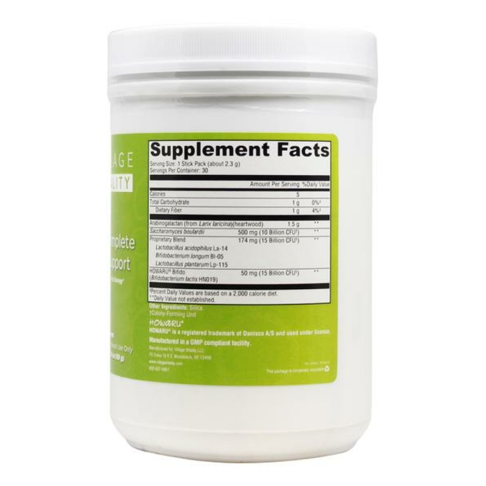 Probiotic Complete Intensive Support - 30 Packs - Supplement Facts