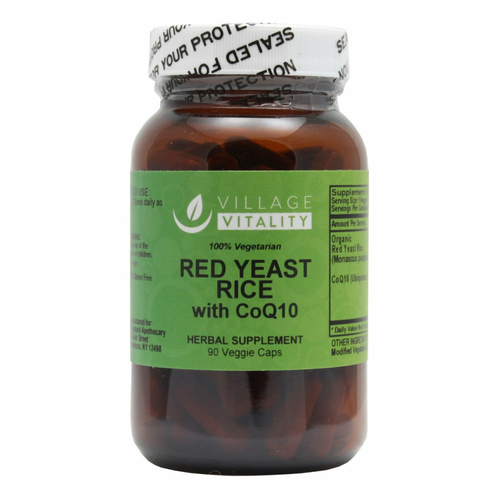 Red Yeast Rice with CoQ10 - 90 Capsules - Front
