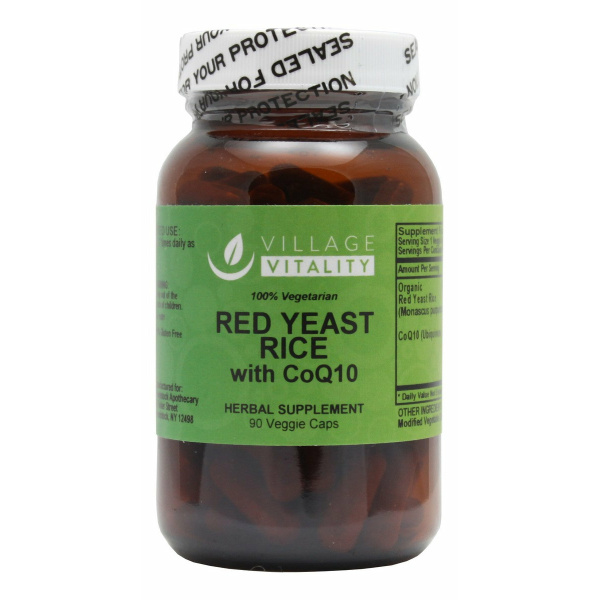 Red Yeast Rice with CoQ10 - 90 Capsules - Front