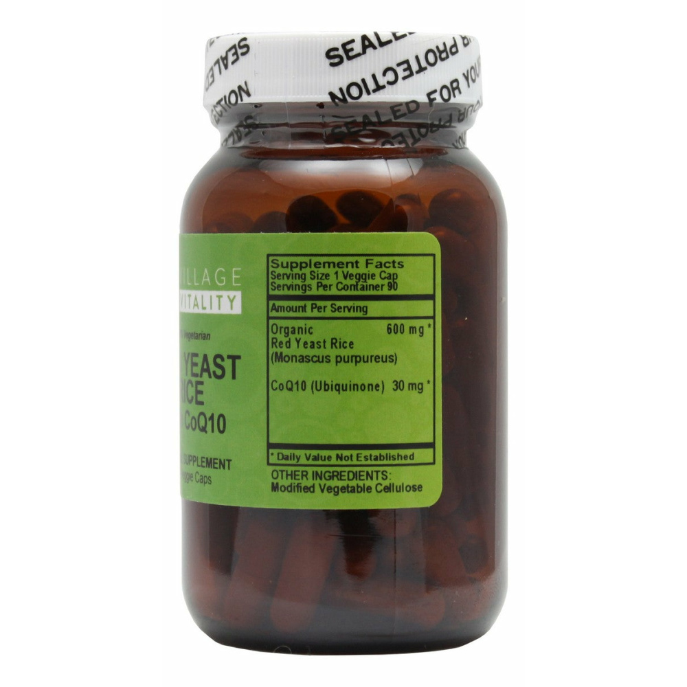 Red Yeast Rice with CoQ10 - 90 Capsules - Supplement Facts