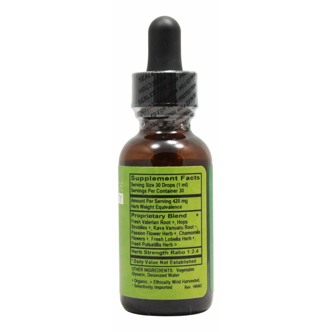 Relax Alcohol Free - 1 oz Liquid - Supplement Facts