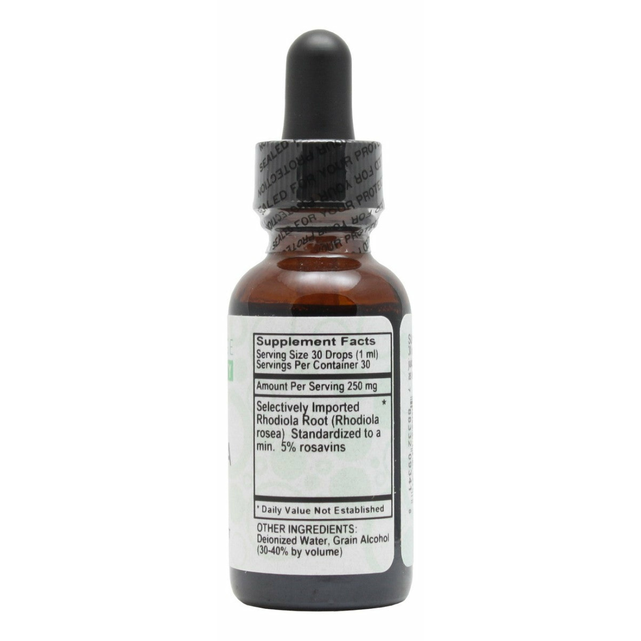 Rhodiola (5% Rosavins) - 1 oz Liquid - Supplement Facts