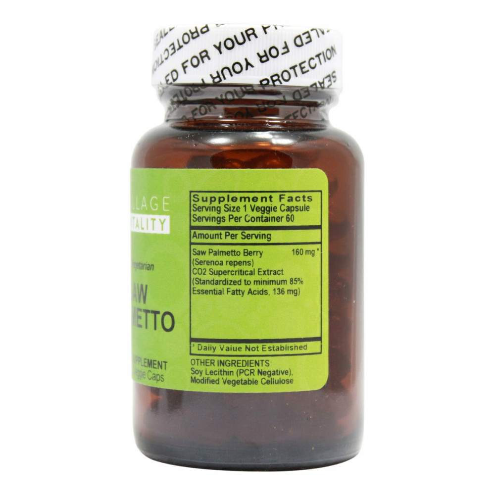 Saw Palmetto - 60 Capsules - Supplement Facts