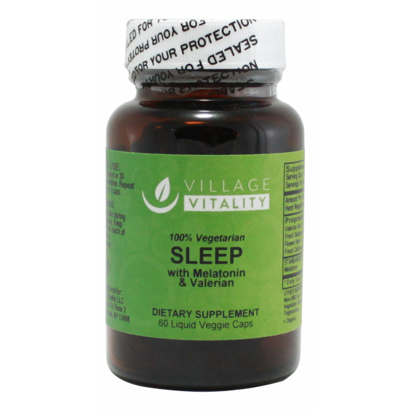 Sleep (with Valerian & Melatonin) - 60 Capsules - Front