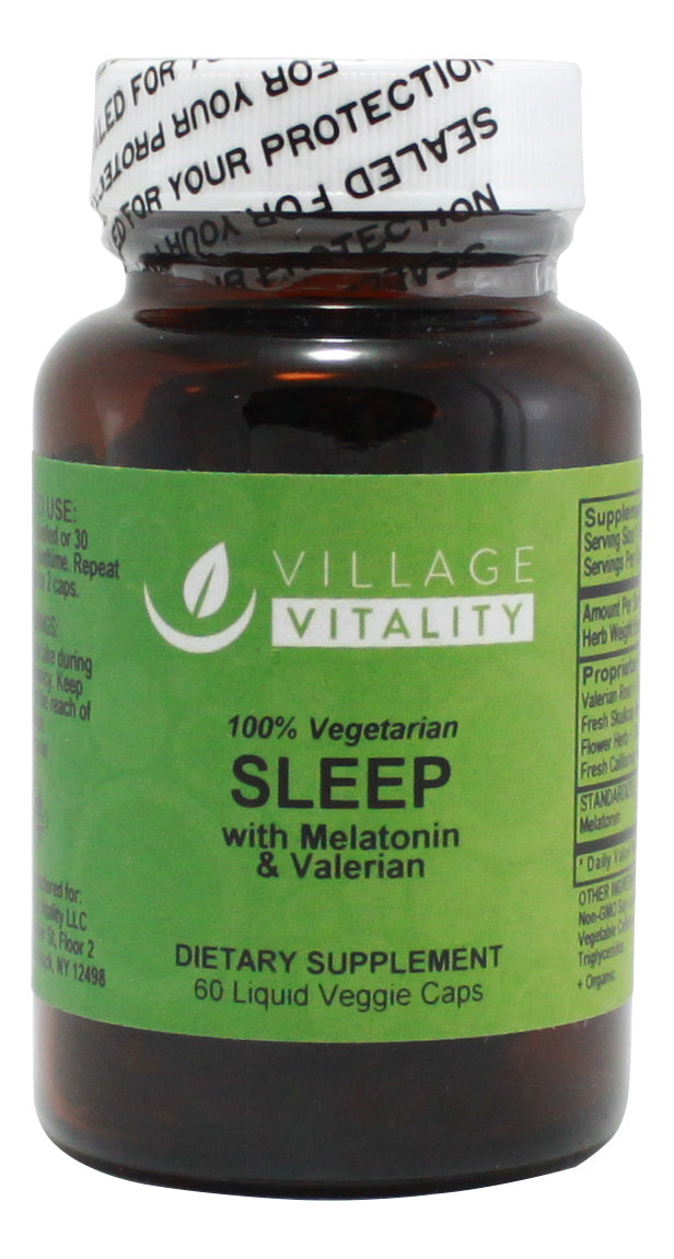 Sleep (with Valerian & Melatonin) - 60 Capsules - Front