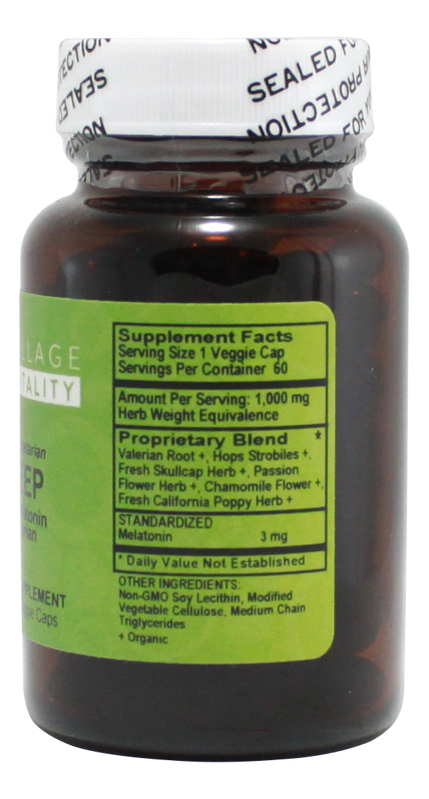 Sleep (with Valerian & Melatonin) - 60 Capsules - Supplement Facts