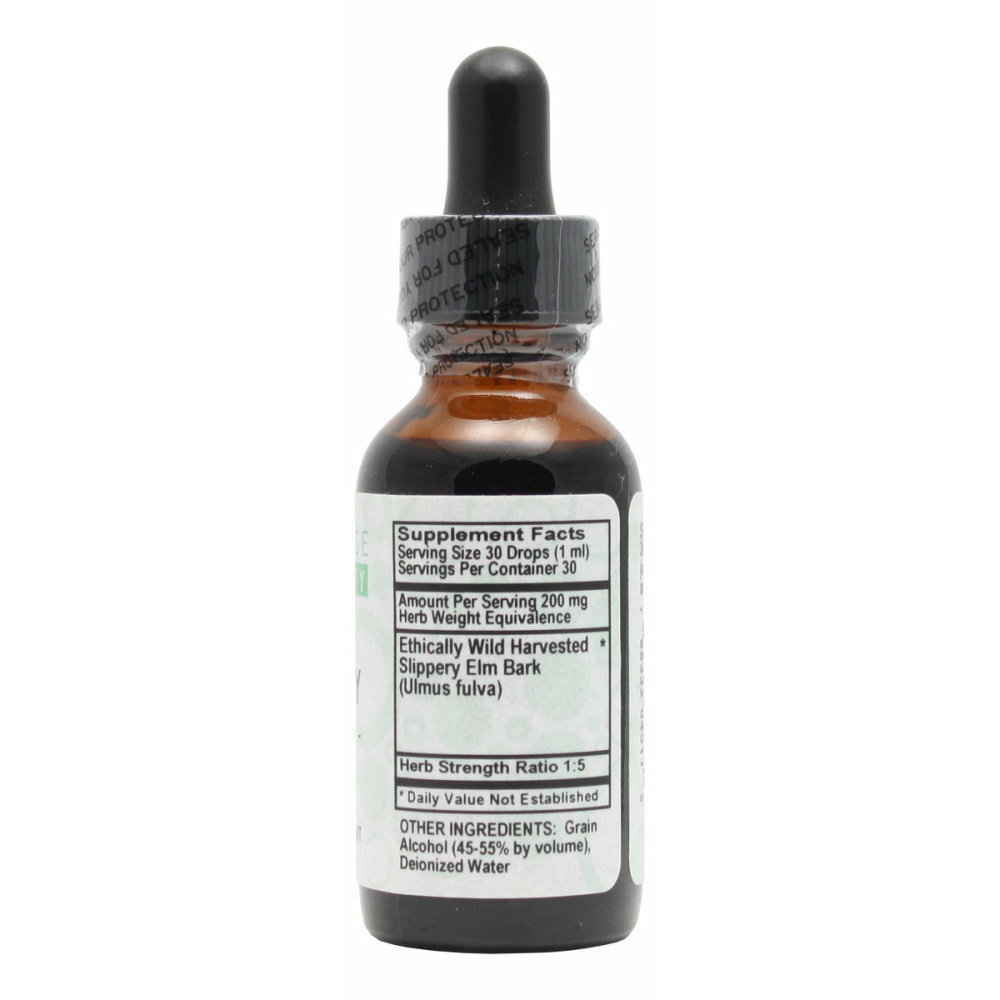 Slippery Elm - 1 oz Liquid - Supplement Facts