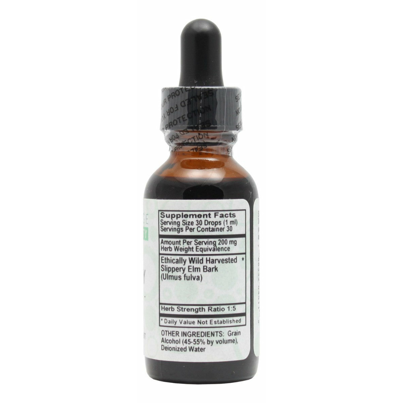Slippery Elm - 1 oz Liquid - Supplement Facts