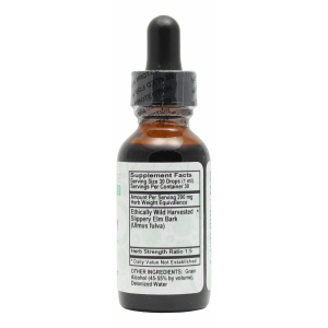 Slippery Elm - 1 oz Liquid - Supplement Facts
