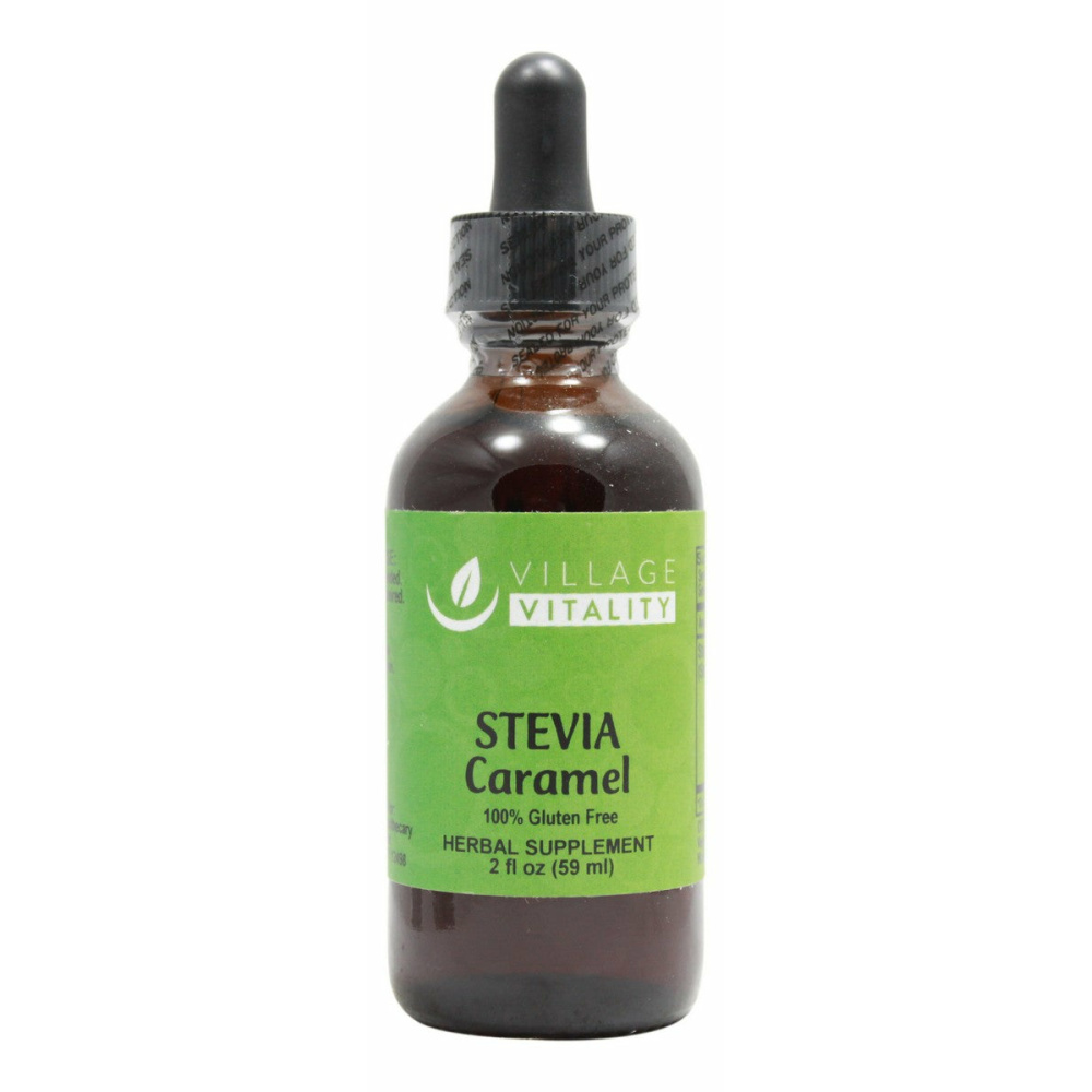 Stevia Caramel Flavor - 2 oz Liquid - Front