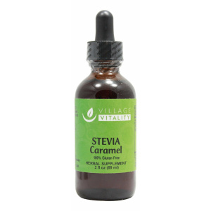 Stevia Caramel Flavor - 2 oz Liquid - Front