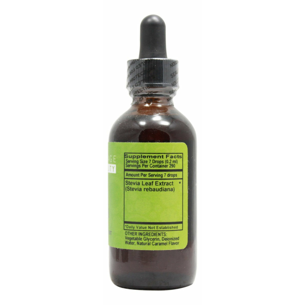 Stevia Caramel Flavor - 2 oz Liquid - Supplement Facts