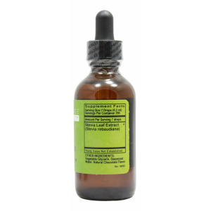 Stevia Chocolate Flavor - 2 oz Liquid - Supplement Facts