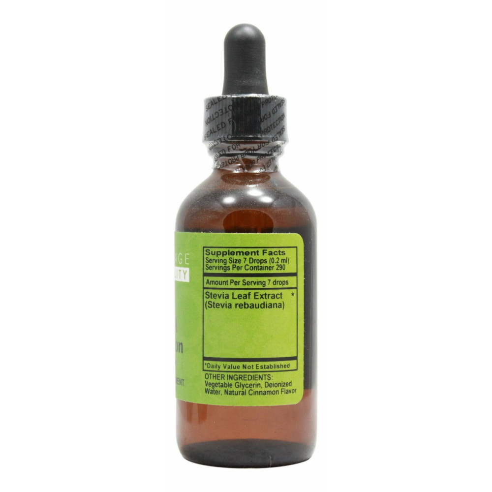 Stevia Chocolate Flavor - 2 oz Liquid - Supplement Facts