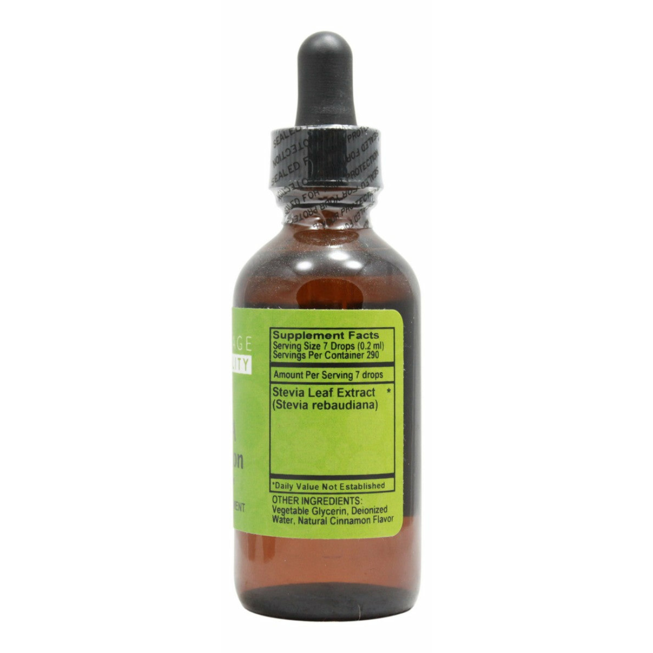 Stevia Chocolate Flavor - 2 oz Liquid - Supplement Facts