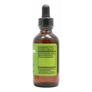 Stevia Chocolate Flavor - 2 oz Liquid - Supplement Facts