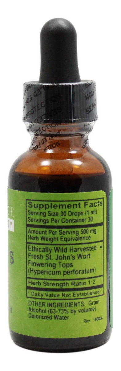 St. John's Wort - 1 oz Liquid - Supplement Facts