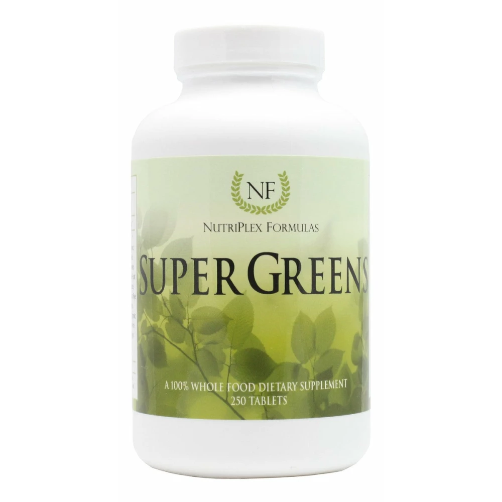 Super Greens - 250 Tablets - Front