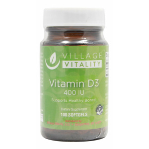 Vitamin D3 400 I.U. - 100 Softgels - Front