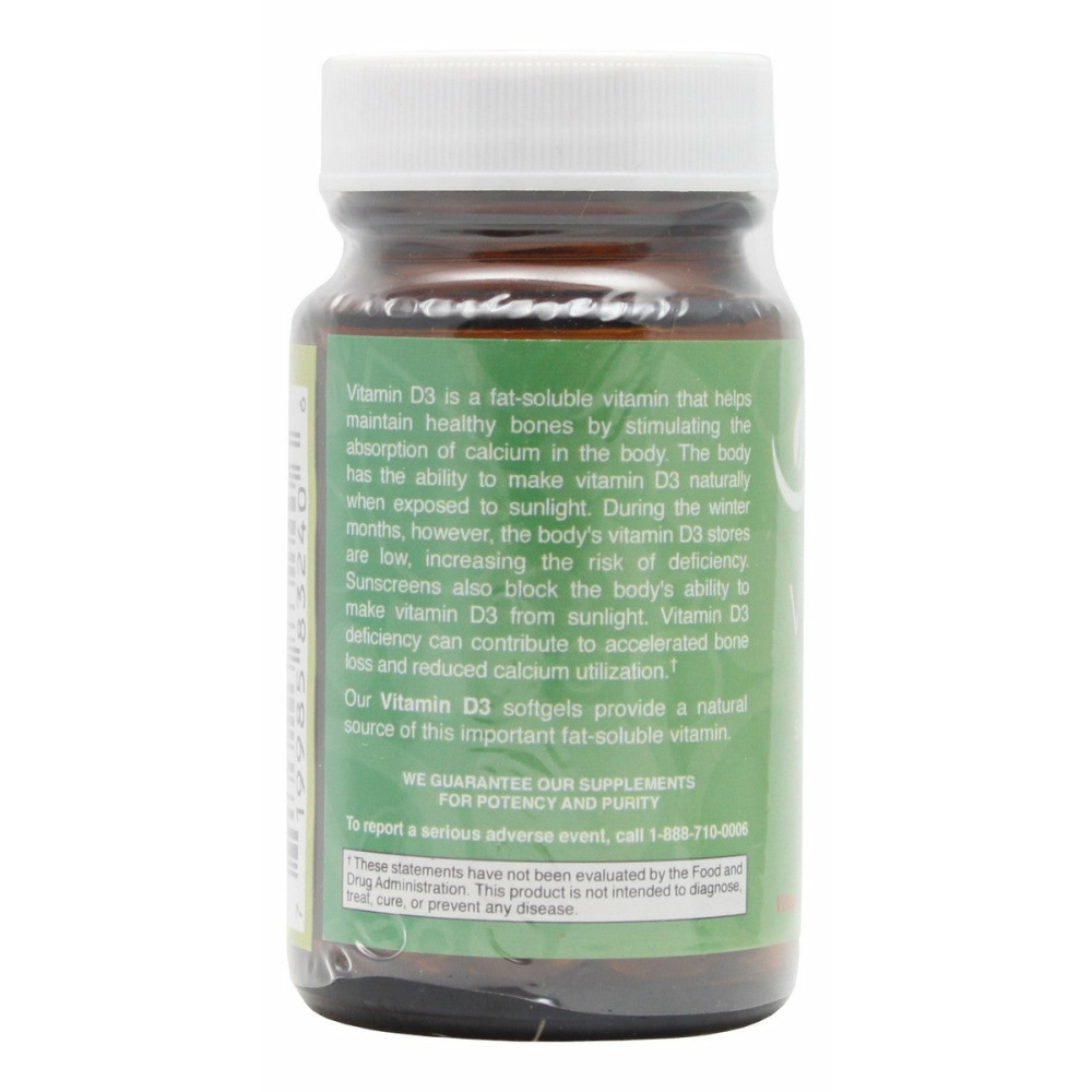 Vitamin D3 400 I.U. - 100 Softgels - Info