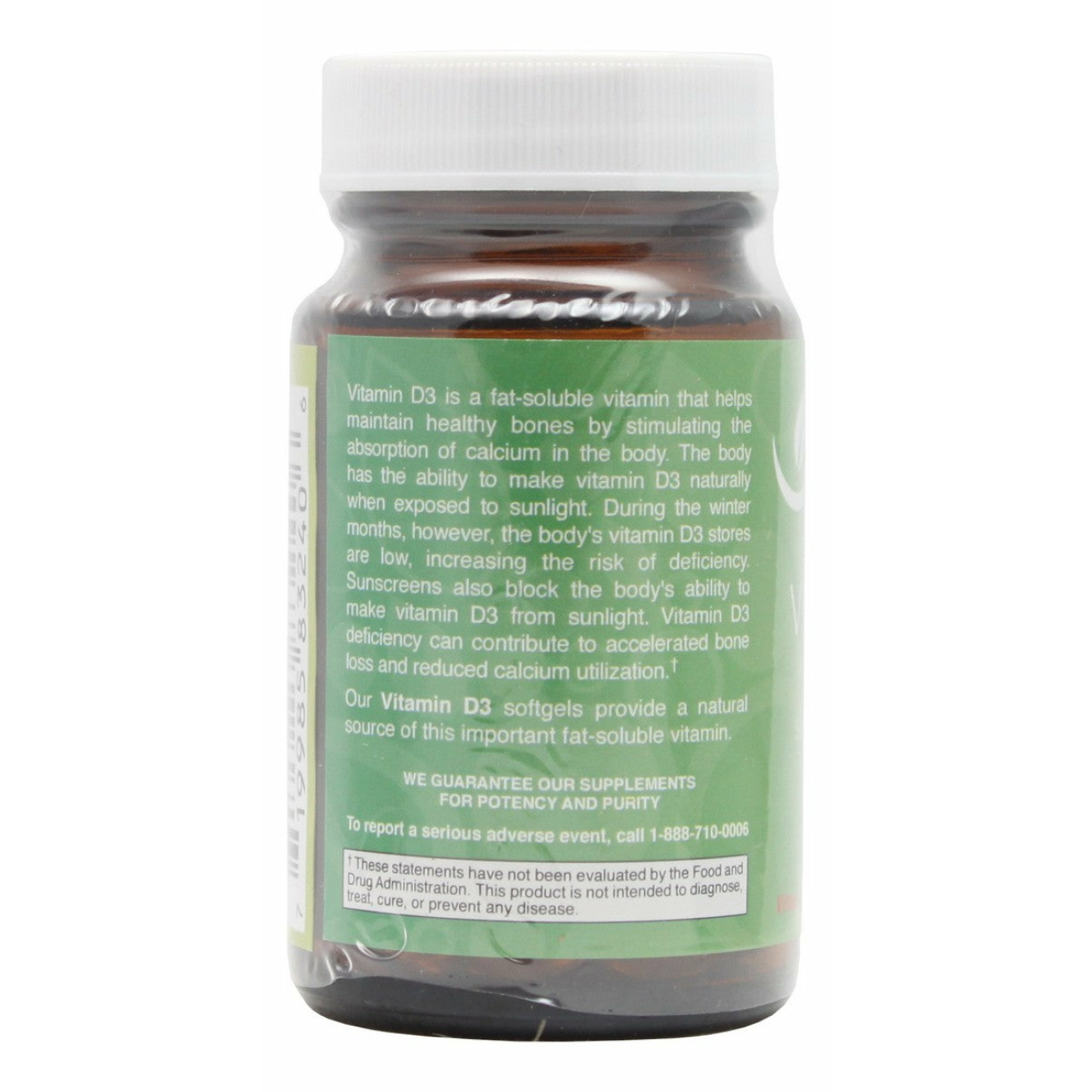 Vitamin D3 400 I.U. - 100 Softgels - Info