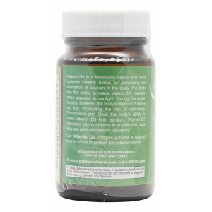 Vitamin D3 400 I.U. - 100 Softgels - Info