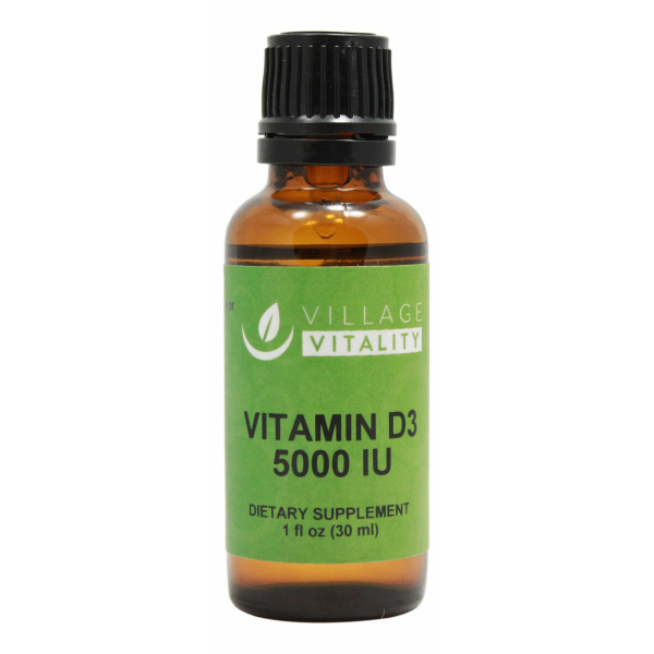 Vitamin D3 5,000 I.U. - 1 oz Liquid - Front