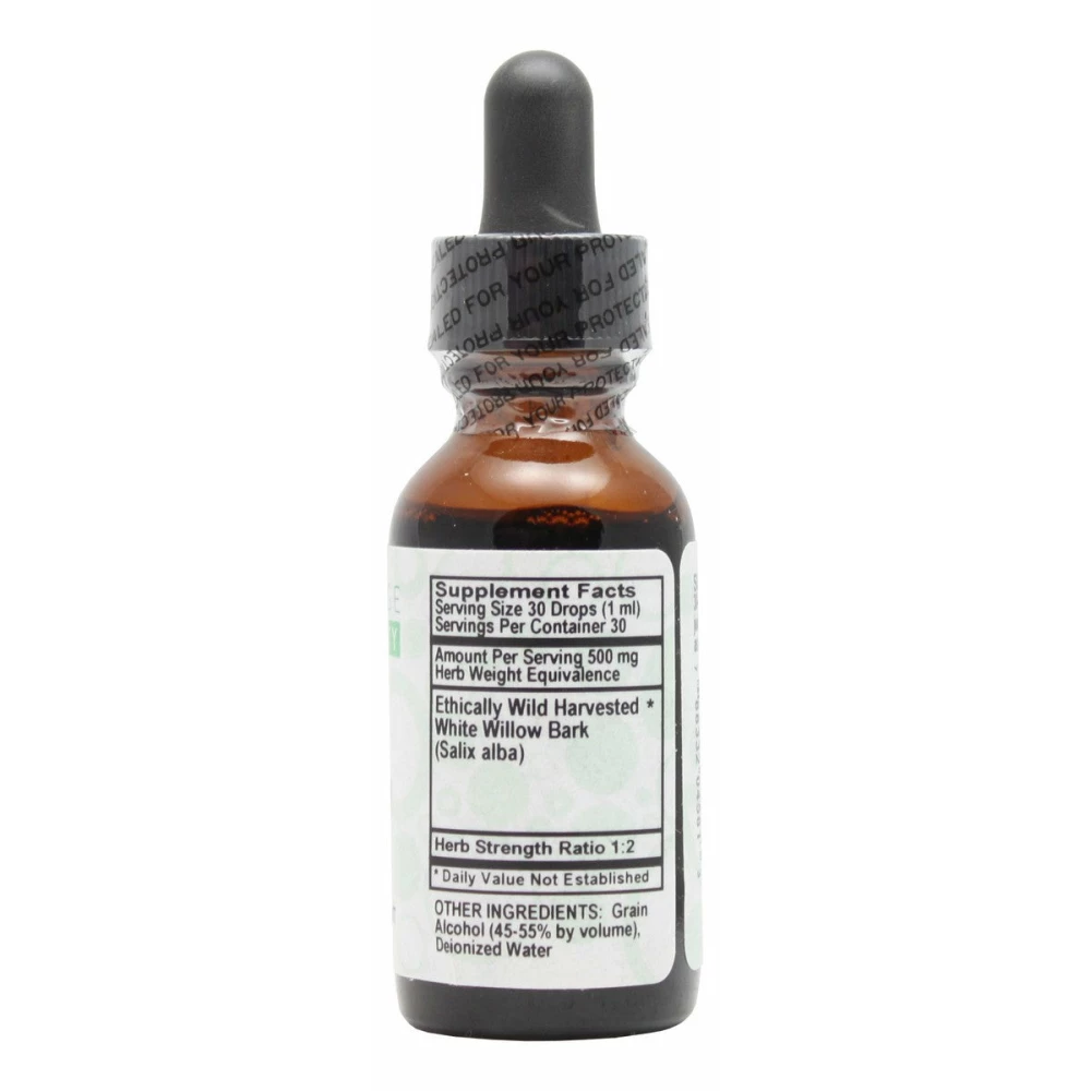 White Willow - 1 oz Liquid - Supplement Facts