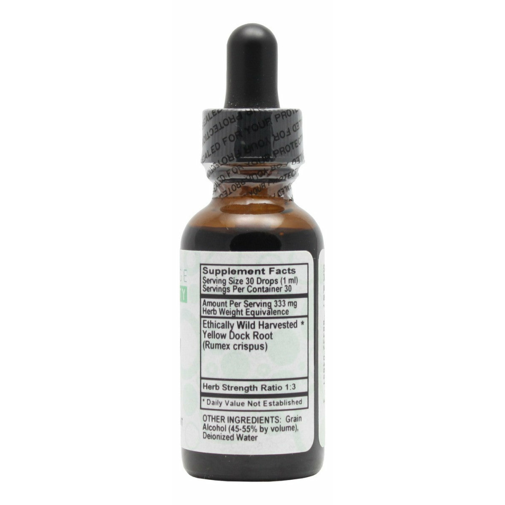Yellow Dock - 1 oz Liquid - Supplement Facts