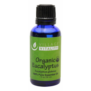 Organic Eucalyptus Essential oil - 1 oz - Front