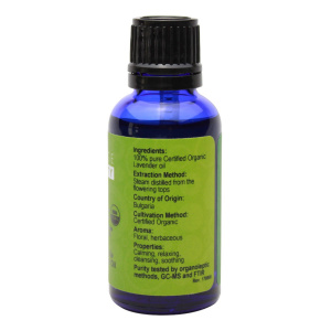 Organic Lavender (Bulgarian) Essential Oil - 1 oz - Supplement Facts