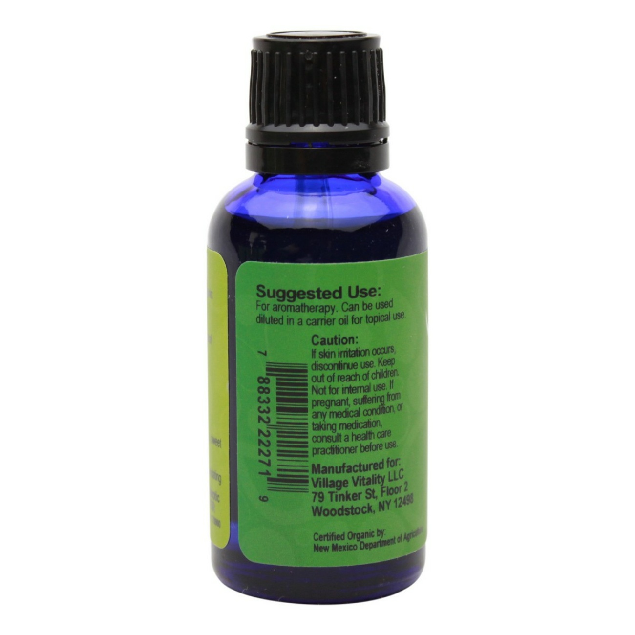 Organic Peppermint Essential Oil - 1 oz - Info