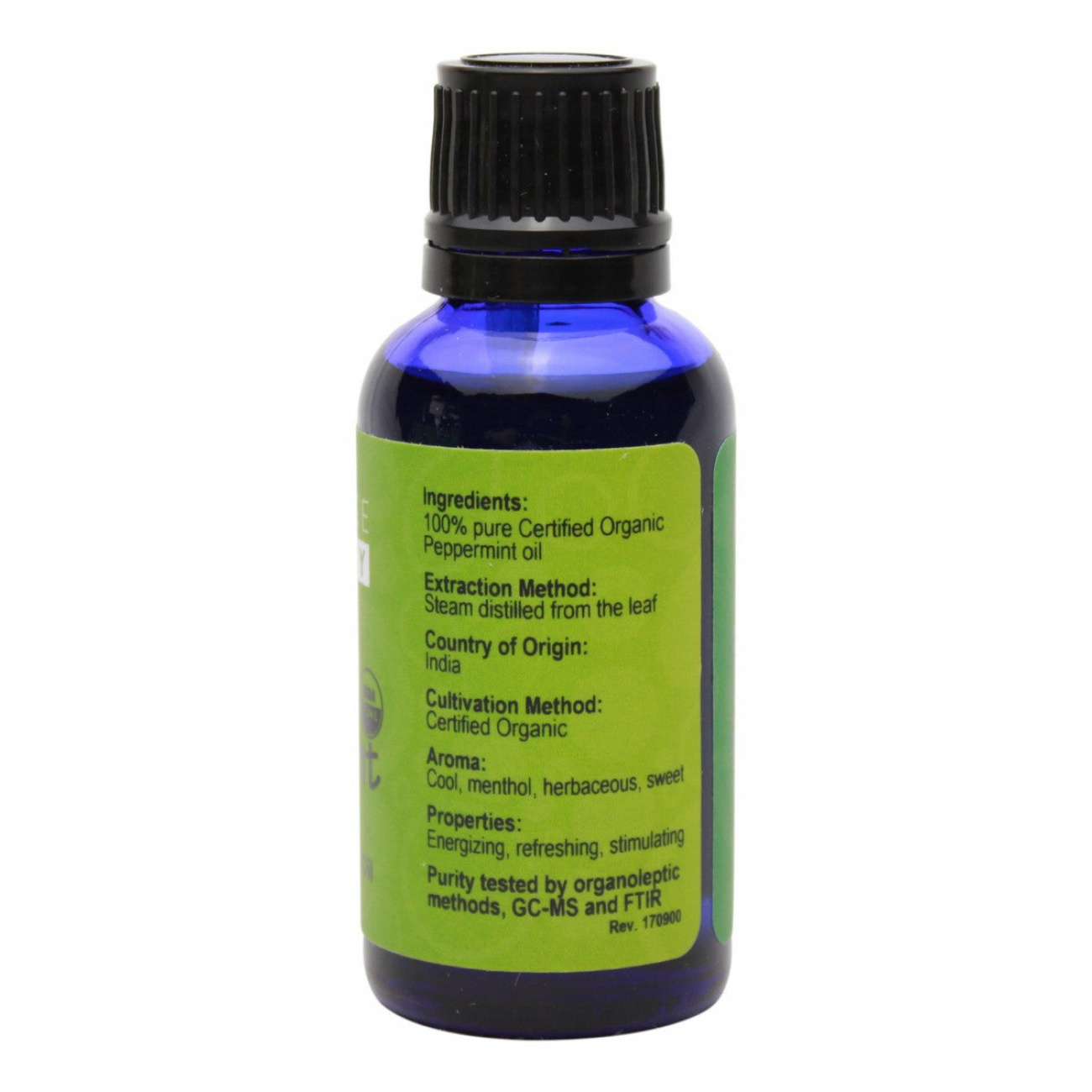 Organic Peppermint Essential Oil - 1 oz - Supplement Facts