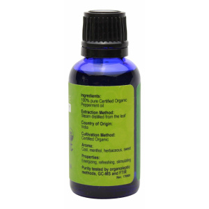 Organic Peppermint Essential Oil - 1 oz - Supplement Facts