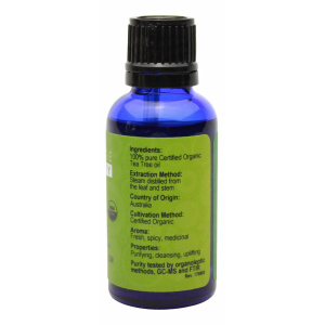 Organic Tea Tree Essential Oil - 1 oz - Supplement Facts