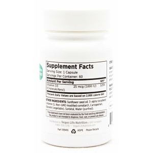 Vegan D3 1000 - 60 softgels