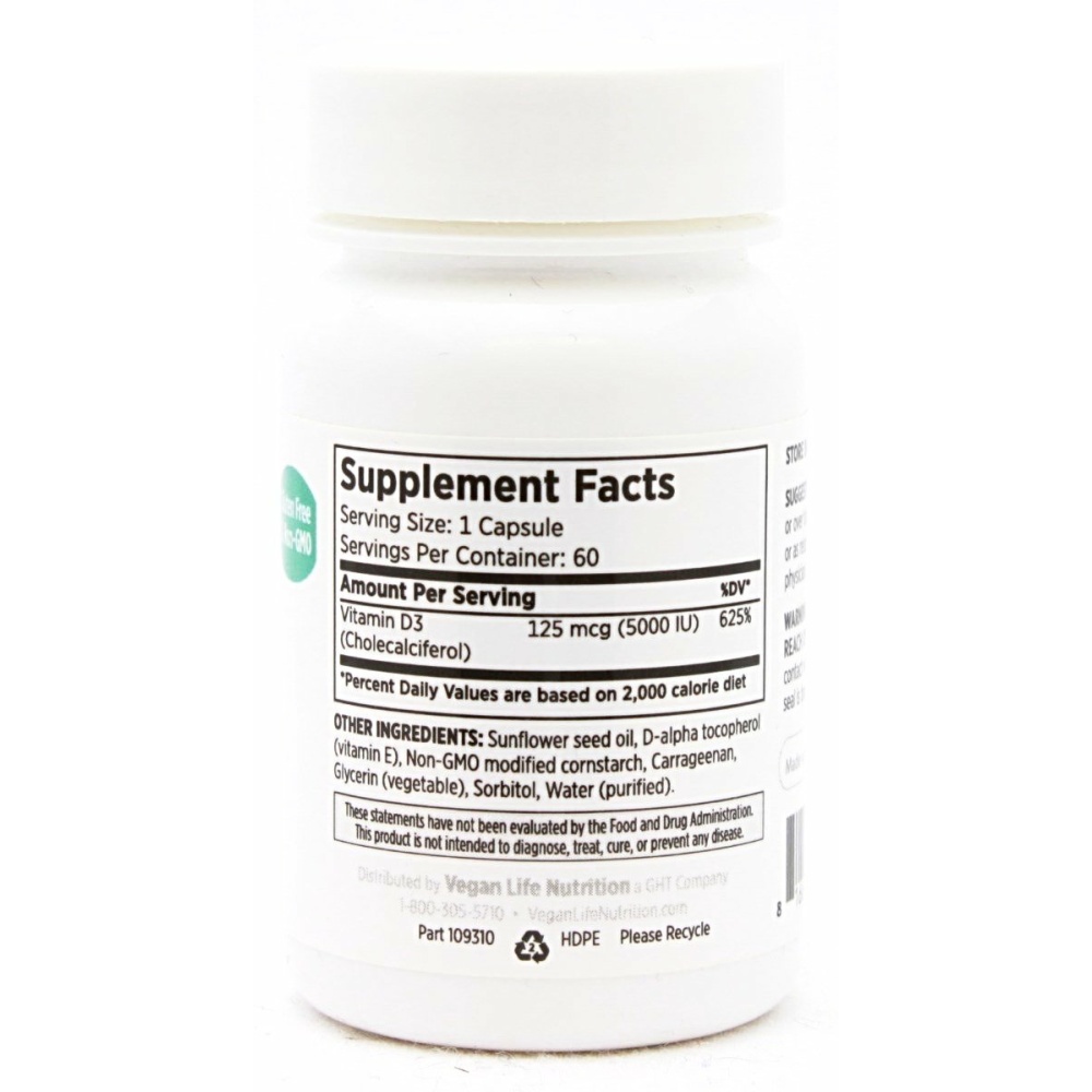 Vegan D3 5000 - 60 softgels